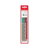 Faber-Castell Kurşun Kalem + Kırmızı Kopya Kalemi, Bubble