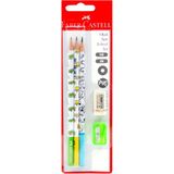 Faber-Castell Kurşun Kalem Silgi Kalemtıraş Okul Seti Hb ve 2b - Renkli