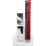 Faber-Castell Kurşun Kalem Silgi Kalemtraş Seti Siyah