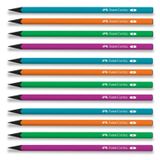 Faber-Castell Kurşun Kalem Siyah Lata Neon Yuvarlak B (12 Li Paket)