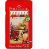 Faber-Castell Kuru Boya 12 Renk Metal Kutu (115844)