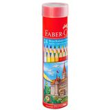 Faber Castell Kuru Boya 24 Renk Metal Tüp Kalemtraş Hediyeli