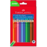 Faber-Castell Kuru Boya Kalemi 12 Renk Jumbo Üçgen 5171116615000 - Yok