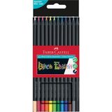 faber-castell kuru boya kalemi black edition 12 renk 5171 116012 - Yok