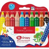 Faber-Castell Kuru Boya Kalemi Grippy 10 Renk 5171110625000 - Yok