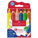 Faber-Castell Kuru Boya Kalemi Grippy 6 Renk 5171110630000