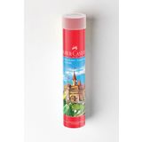 Faber Castell Kuru Boya Kalemi, Kırmızı Metal Tüp Kutu, 12 Renk, Tam Boy, Kalemtıraş Hediyeli, Yumuşak Mineli