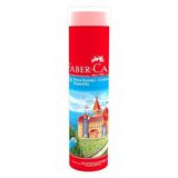 Faber-Castell Kuru Boya Kalemi, Kırmızı Metal Tüp Kutu, 24 Renk, Tam Boy, Kalemtıraş Hediyeli, Yumuşak Mineli - 1 Adet