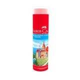 Faber Castell Kuru Boya Kalemi Kırmızı Metal Tüp Kutu 24 Renk Tam Boy Kalemtıraş Hediyeli Yumuşak Mineli