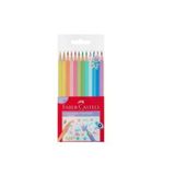 Faber Castell Kuru Boya Kalemi Pastel Renkler Üçgen 12 Li 5171116313000