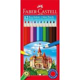 Faber Castell Kuru Boya Kalemi Seti, 12 Renk, Karton Kutu, Çocuklar ve Yetişkinler İçin 8690826163106