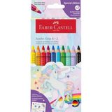 faber-castell kuru boya kalemi unicorn grip jumbo 8+2 renk 5171110923000 - Yok
