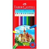 Faber-Castell Kuru Boya Red Line Karton Kutu Tam Boy 12 Li 5171 116312 - Renkli