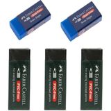 Faber-Castell Mavi Sınav Silgisi 2'li + Büyük Sınav Silgisi 3'lü