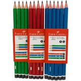 Faber-Castell Mercanlı 12'li Kurşun Kalem Seti - Çok Renkli