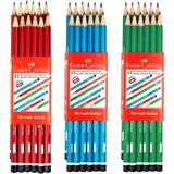 Faber-Castell Mercanlı Kurşun Kalem - 12 Adet - Çok Renkli