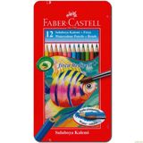 Faber-Castell Metal Kutu Aquarel Boya Kalemi 12/24/36 Renk - 12 Renk
