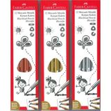 Faber-Castell Metalik Renklerde 12 Adet Mercanlı 2/B Kurşun Kalem ile Yaratıcılığınızı Konuşturun