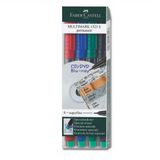 Faber Castell Multimark 0.4 mm S 4 Renk Permanent Asetat Kalemi