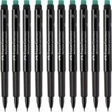 Faber-Castell Multimark 0.4 mm Siyah Asetat Kalemi 10 Adet Kalem Ultra Dayanıklı 1523
