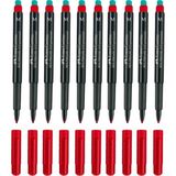 Faber Castell Multimark 1525 M 1.0 mm Kırmızı 10 Adet Asetat Kalemi