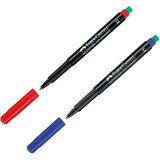 Faber-Castell Multimark 1525 M Asetat Kalemi 1.0 mm 2 Renk Set - Renkli