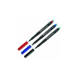 Faber-Castell Multimark Permanent Asetat Kalemi, 0.4 mm, 3 Renk (Siyah-Kırmızı-Mavi)