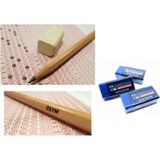 Faber-Castell Natural Ösym 2,5 B Kurşun Sınav Kalemi 20"li Faber-Castell Sınav Silgisi 3 Adet - Naturel