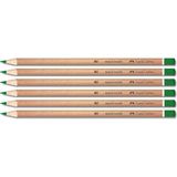 Faber-Castell Naturel Yeşil Renkli Kurşun Kalem 6'lı