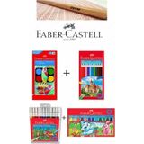 Faber-Castell Öğrenci 4'Lü Boyama Seti + Hediyesi (Ösym Kurşun Kalemi 4'Lü)