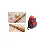 Faber-Castell Okul Çantası Örgü Desenli Bordo Faber-Castell Natural Ösym Kurşun Kalemi 20"Li 2,5 B