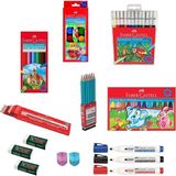Faber-Castell Okul Öğrenci Kırtasiye Boya Seti Tekli Paket Renkli 12'li Boyalar OFISINN-041