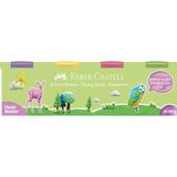 Faber-Castell Oyun Hamuru 4X100 Pastel Renkler 5170 000043 - 001-Renkli