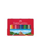 Faber Castell Parlak Canlı Renkler Metal Kutulu 36'lı Kuru Boya Kalemi Seti