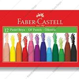 Faber-Castell Pastel Boya, 12 Renk, Yumuşak ve Rahat Kullanım, Canlı Renkler, Kağıt ve Taş Üzeri Uygun