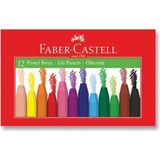 faber-castell pastel boya red line karton kutu köşeli 12 renk 5282 125312 - Yok