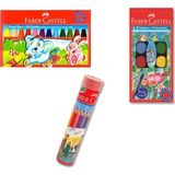 Faber Castell Pastel Boya + Sulu Boya + 12'li Kuruboya Seti