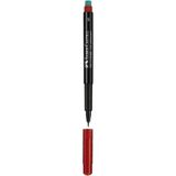 Faber Castell Permanent Asetat Kalem Kırmızı (S) 10'lu Kutu