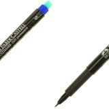 Faber-Castell Permanent Asetat Kalem, S Uç, Mavi, Kalıcı ve Solmayan Yazım, Asetat Silgili 2li paket