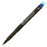 Faber-Castell Permanent Asetat Kalem, S Uç, Mavi, Kalıcı ve Solmayan Yazım, Asetat Silgili