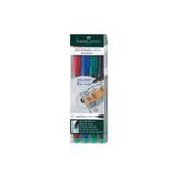 Faber Castell Permanent Asetat Kalemi (S) 4’lü Takım 1523