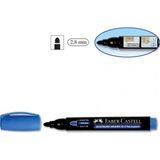 Faber-Castell Permanent Markör Koli Kalemi Yuvarlak Uç Mavi (150351)