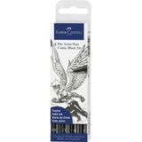 Faber-Castell Pitt Artist 4'lü Comic Siyah Set