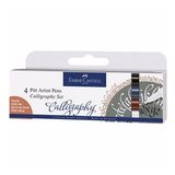 Faber Castell Pitt Artist Pen 4'lü Kaligrafi Kalem Seti
