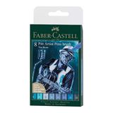 Faber Castell Pitt Artist Pen Fırça Uç Life is Blue 8'li Çizim Kalemi