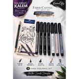 Faber-Castell Pitt Artist Pen Hand Lettering Seti 9 Parça Kaligrafi Kalem Brush Pen Fineliner