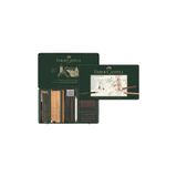 Faber-Castell Pitt Monochrome Karakalem Eskiz Çizim Seti 33 Parça