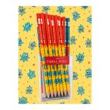 Faber Castell Pixel Beasts Desenli kurşun kalem 2B Kaliteli Yuvarlak Gövde 1 Adet