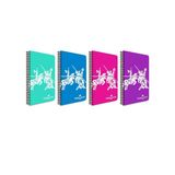 Faber-Castell Plastik Kapak Knights Canlı Renkler Spiralli Defter 80 Yaprak Çizgisiz (4 Lü Paket) 5075000463
