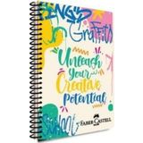 Faber Castell Pp Kapak Grafiti Spiralli Defter 80 Yp Kareli 5075 000428-Creative
